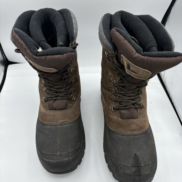 Field & Stream FS Pac Boots Mens 11 Water Resistant 3M Thinsulate 400g Brown D - Picture 3 of 10
